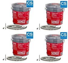 Senco 06A162P 1000 Count Duraspin Collated Screws #6 x 1-5/8" - Pack of 4