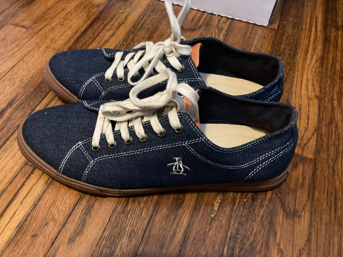 Men’s Penguin Shoes size 10.5 Mens Original Penguin Steadman Retro Sneakers In Off White  main image 4