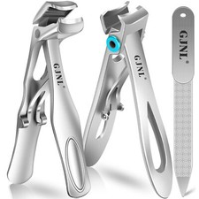 2024 Toenail Clippers for Seniors Thick Nails Sliver Angled Nail Clippers Set 