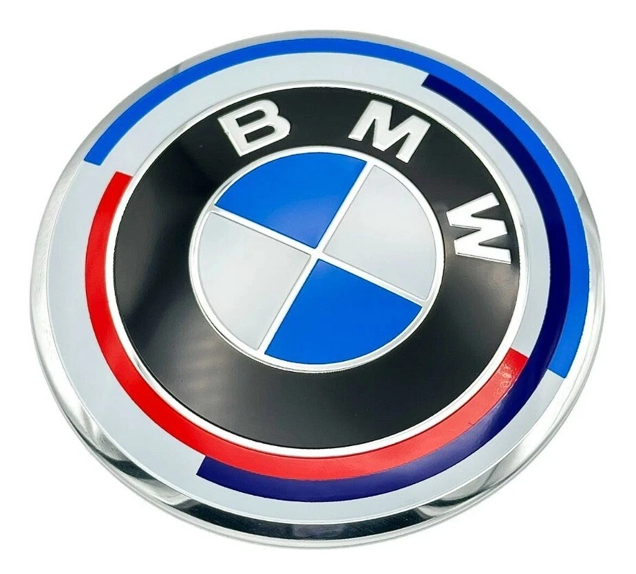 OEM BMW Emblem Special Edition 82MM 2-PIN Front Hood/Trunk Rear Roundel Badge - Image 3 of 4