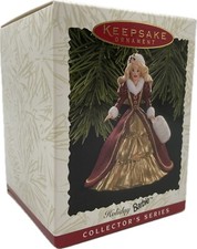 1996 Hallmark Keepsake Ornament Holiday Barbie 4th New in Mint Box Pristine