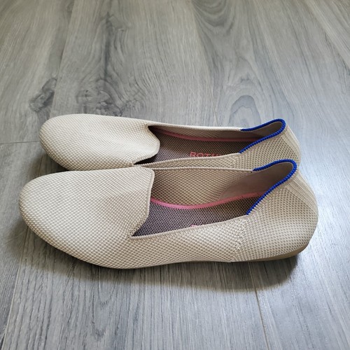 Rothys The Loafer Linen 9.5 Slip On Minimalist Washable Comfort Travel Chic City - Picture 4 of 10
