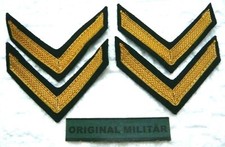 4x Ärmelabzeichen Marine Bootsmann gold/blau Dienstgrad Rang Abzeichen  Uniform 