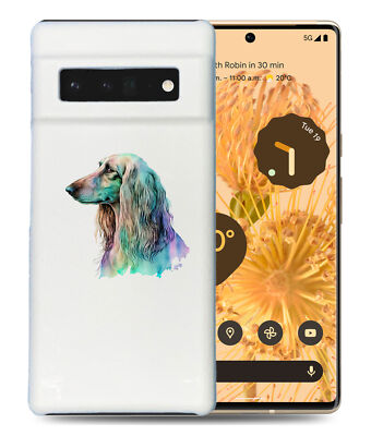 CASE COVER FOR GOOGLE PIXEL|AFGHAN HOUND DOG PUPPY CANINE WATERCOLOR ART #1