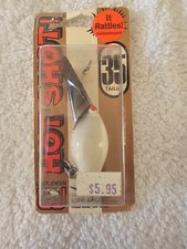Vintage Luhr Jensen Pre Rapala Hot Shot 35 COP CAR WHITE BLACK HEAD Lure NEW
