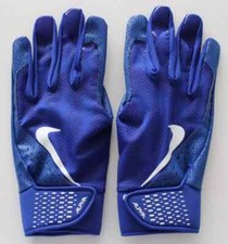 Nike Alpha Batting Gloves Youth Small Game Royal/White