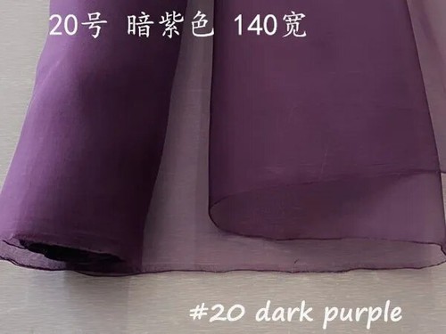 Solid Color Pure Silk Organza 45'' By Yards Silk Gauze Fabric Wedding Crafts DIY - 第 45/48 張圖片