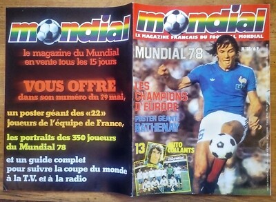 Revue Mondial N°17 De 1978 - Finale Coupe UEFA Bastia - Livre D'or SECB Papi - TBE