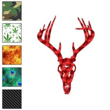 Deer Skull Trophy Vinyl Decal Sticker 40 Patterns 3 Sizes 199