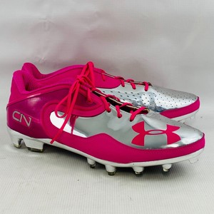 mens pink football cleats