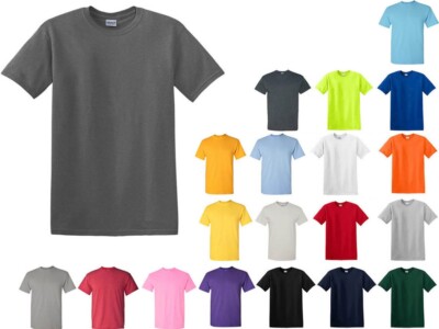 Gildan Off Graded . Full Pack of 12 Pcs (1 Dozen).  Assortment of 6 Colors.