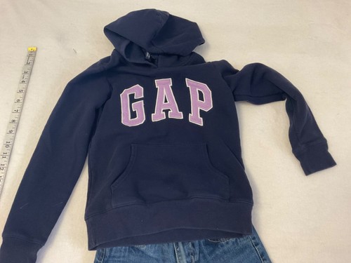 GAP Kids Girls Hoodie Pullover Sweatshirt DrkBlue, Purple Sz med Levi Jeans Sz 6 - Picture 4 of 10