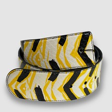 $1095 Dolce & Gabbana Womens Beige Snakeskin Leather Belt 32in/80cm *Strap Only*