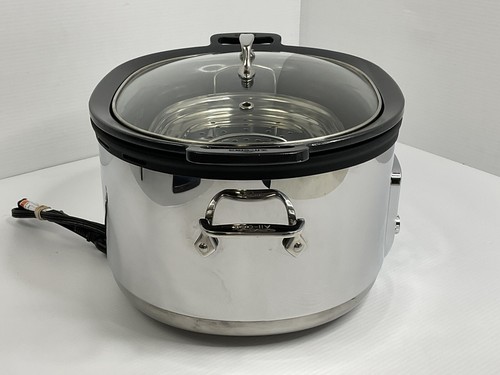 ALL-CLAD 7QT Slow Cooker w/ Gray Ceramic Insert SC04 ,Rice, Steam, Sear & Simmer - Picture 5 of 16