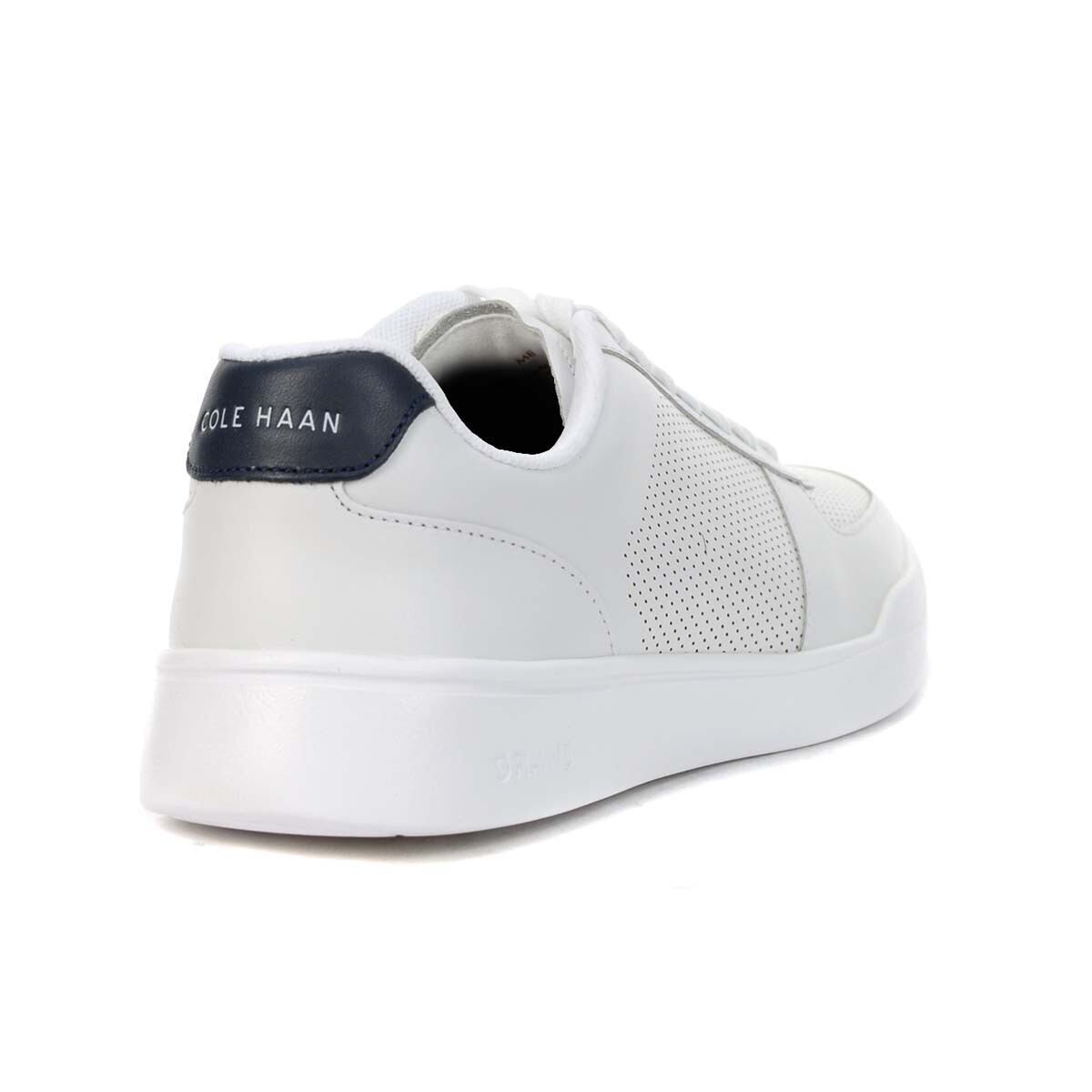 Cole Haan Men's Grand Crosscourt White Perforated/Peacock Sneakers