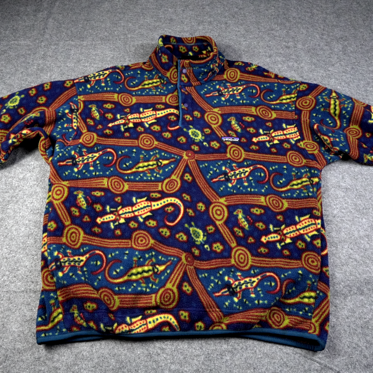 patagonia synchilla フリース L 80s〜90s VINTAGE PATAGONIA SYNCHILLA SNAP T BLUE 1990S FLEECE