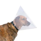 TRIXIE DOG CONE COLLAR ELIZABETHAN TRANSPARENT CAT VET WOUND HEALING PROTECTIVE