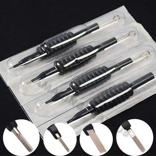 5,10,25,50,100 pcs Sterile Disposable Tattoo Needle with Tube 3/4 Grip and Tip - product listing photo