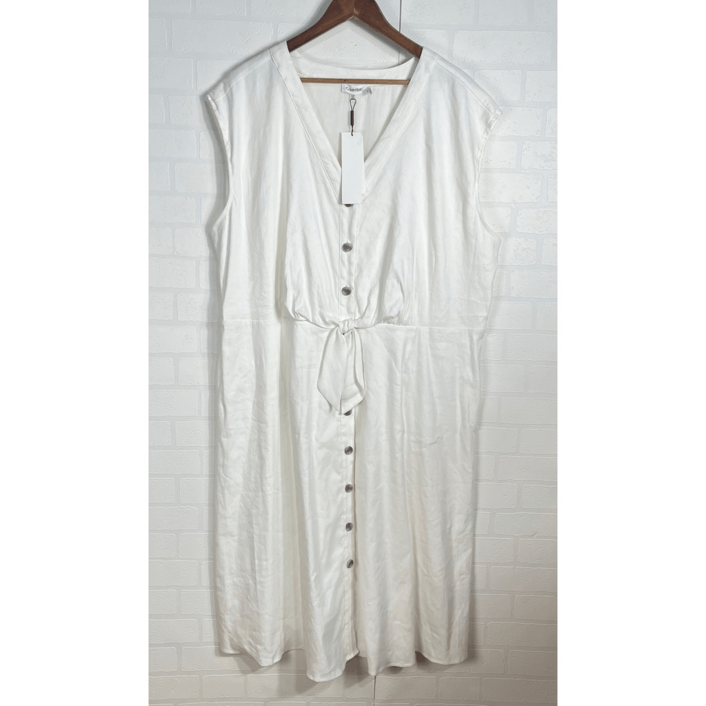 linen pinafore apron dress Rough Linen | Large The Original Linen Pinafore-Apron main image 1