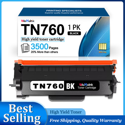 TN760 High Yield Black Toner for Brother DCP-L2550DW MFC-L2730DW HL-L2350DW