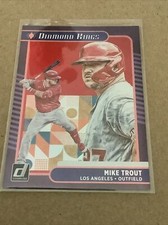 MIKE TROUT 2021 Donruss Baseball Diamond Kings Red Holo Foil Parallel LA ANGELS