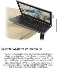 Lenovo 100e Chromebook 2nd Gen MTK 11.6" 32GB eMMC, MediaTek MT8173C,...