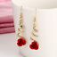 miniature 27 - Fashion Flower Long Tassel Pearl Stud Earrings Dangle Women Wedding Jewelry Gift