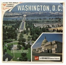 View Master A790, Washington DC, Famous Cities, GAF, Version B, 3 Reel Set