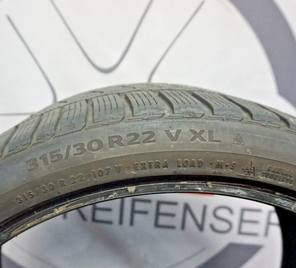 2x Continental WinterContact TS 860 S 315/30 R22 107V XL M+S Winterreifen - Bild 3 von 4