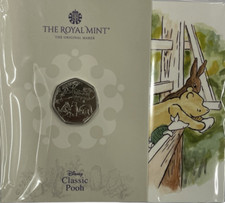 2022 50P - POOH & FRIENDS FIFTY PENCE - BRILLIANT UNCIRCULATED - BU - COIN PACK