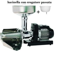 Passapomodoro elettrico Palumbo Pavi SM 5 INOX macchina pomodoro+bacinella eroga