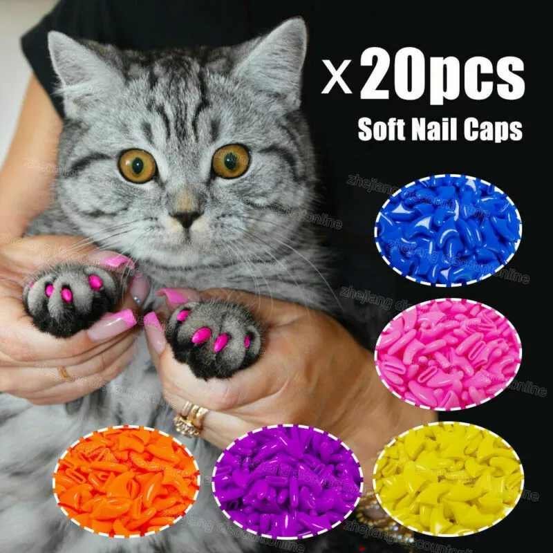 Halloween Combo - Purrdy Paws Soft Nail Caps for Medium Cat Claws -  Walmart.com