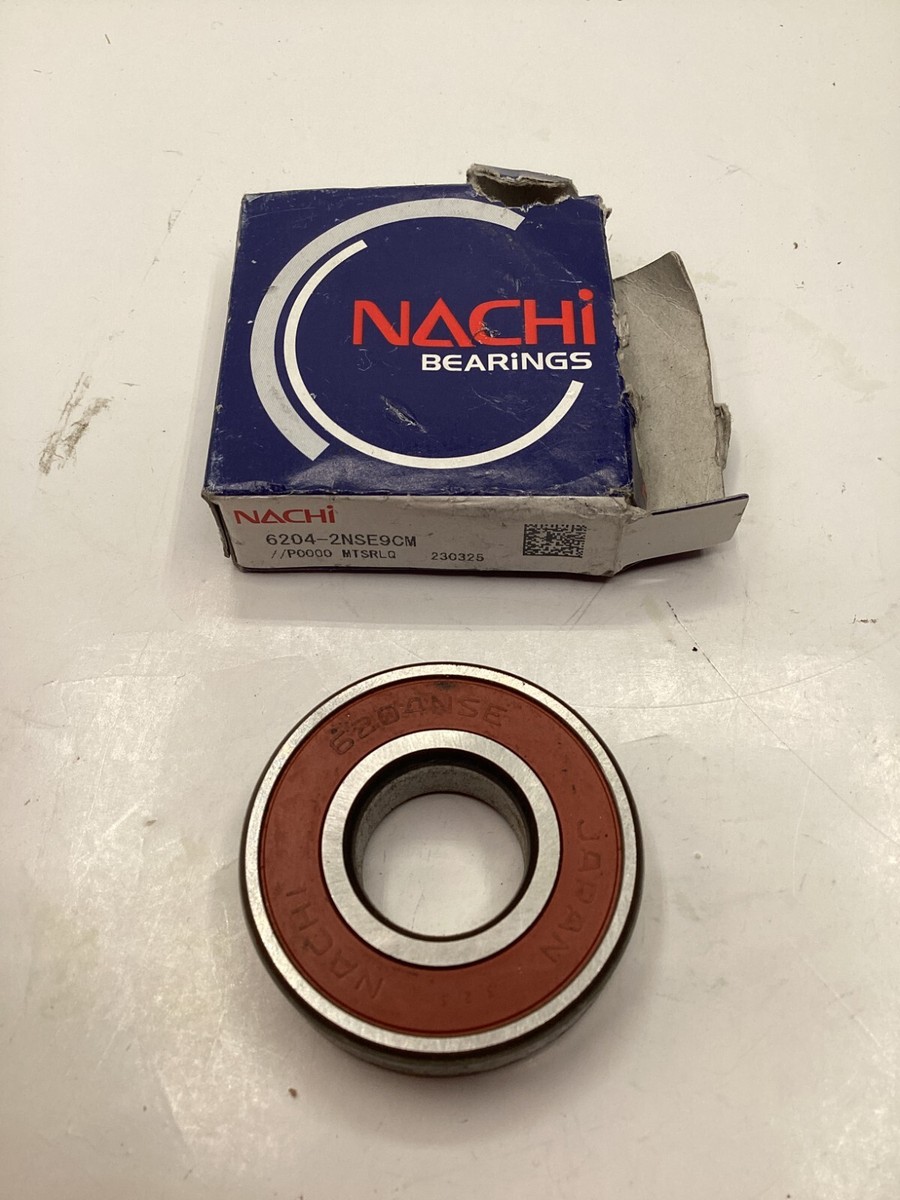 NACHI 6204-2NSE9 CM Rubber Seal Ball Bearing 20x47x14 6204 2RS