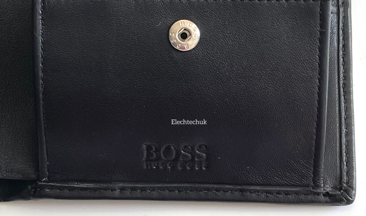 Hugo Boss Men’s AREZZO Trifold Leather Wallet With Coin Pocket Black eBay