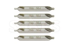 Shars 5 PCS #3 HSS Center Drill Combined Drill & Countersink New !}