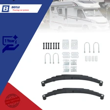 For 6,000Ibs Single Trailer Axle Suspension Kit 5 leaves 3000lbs Spring/ U-bolt