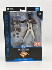 MCFARLANE  Mr. Terrific Superman Movie Deluxe Theatrical   Red Platinum Edition