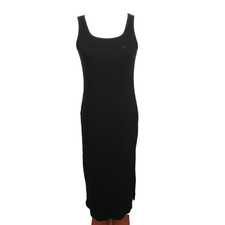 Vintage Lauren Ralph Lauren Petites Embroidered Logo Ribbed Maxi Dress Size XS