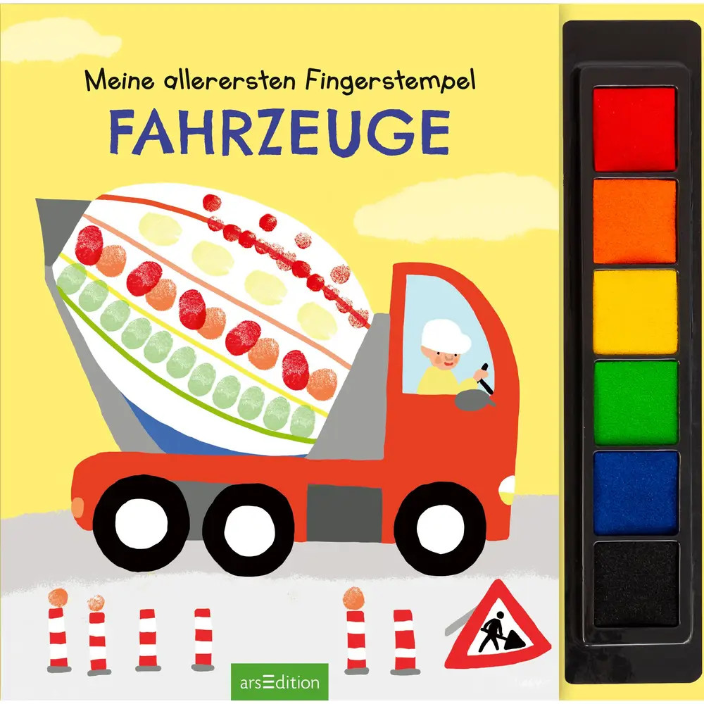 Meine allerersten Fingerstempel Fahrzeuge