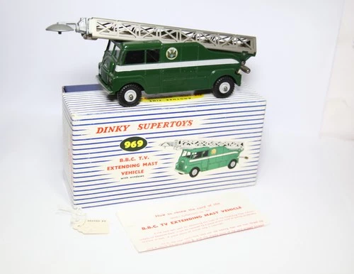 Dinky 969 BBC TV Extending Mast Vehicle In Original Box - Near Mint Original