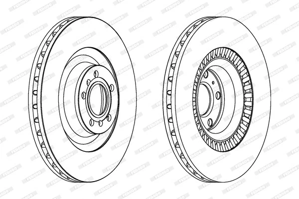 2x BRAKE DISC DDF1572C-1 FOR VW AUDI A8L BRK/BKL/AYT 3.2L CEXB/CARA/CARB 3.0L A8 - Image 3 of 4