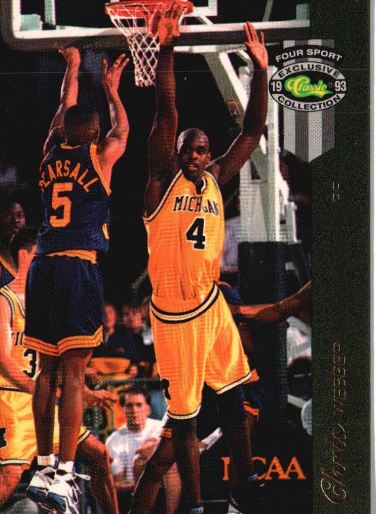 1993 Classic McDonald's Four Sport Exclusive Collection #30 Chris Webber