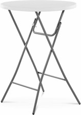 Royal Catering Indoor Outdoor Folding Bar Table 80 x 110cm White