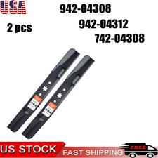 2 Deck Blade fits MTD 942-04308 742-04308 942-0656 742-0656