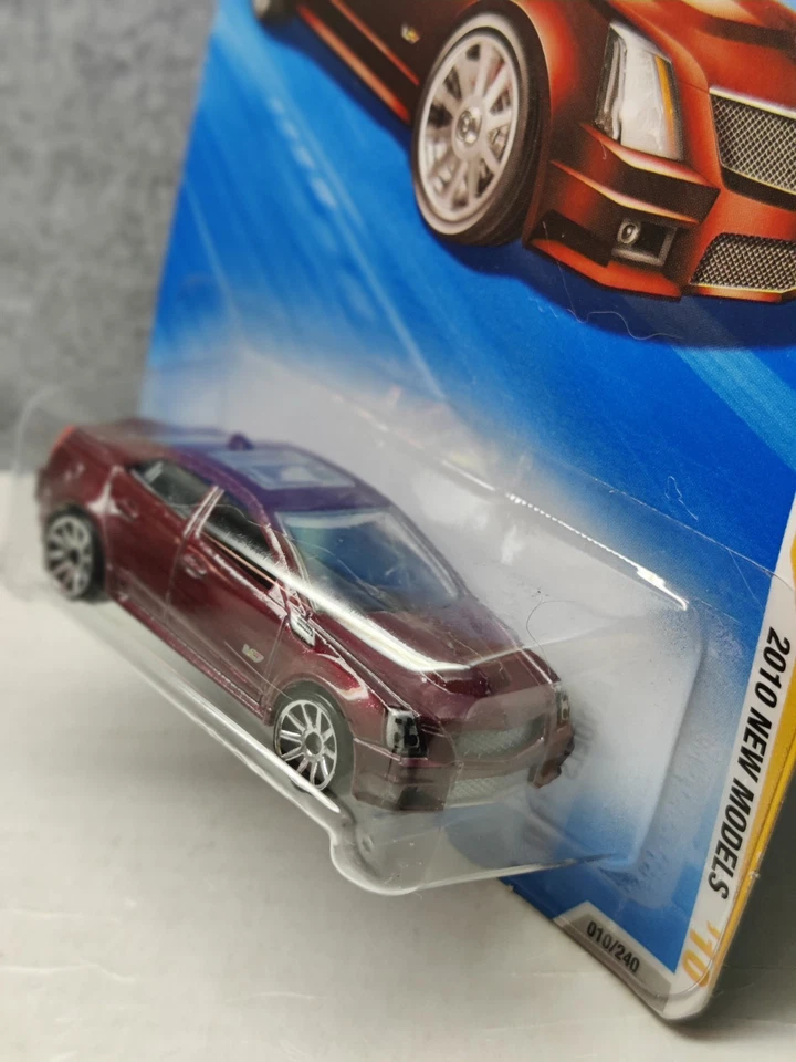 Hot Wheels 2010 Nuevos Modelos #10/44 Borgoña '09 Cadillac CTS-V Bonito! Foto 4 de 4