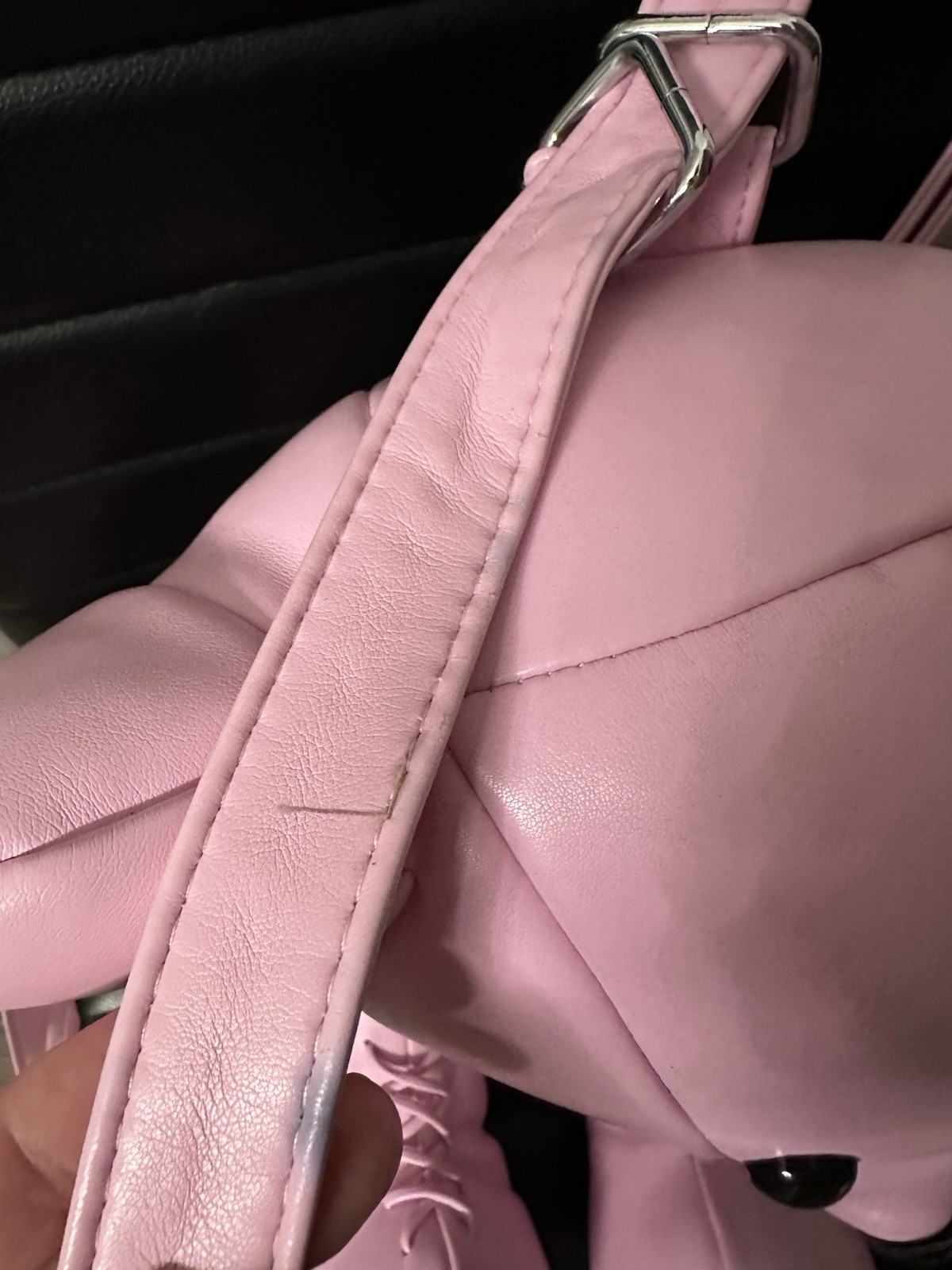 Pink Bear Backpack Good Condition Read Description - image 9