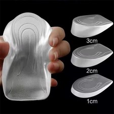 Height Increase Insoles Men Women Invisible Heel Lift Taller Shoe Inserts 2 Pads