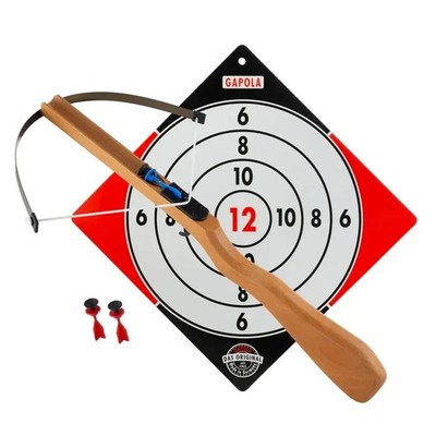 Holz-Armbrust für Kinder  mit 3 Sicherheitspfeilen, von Gapola. Neu OVP,