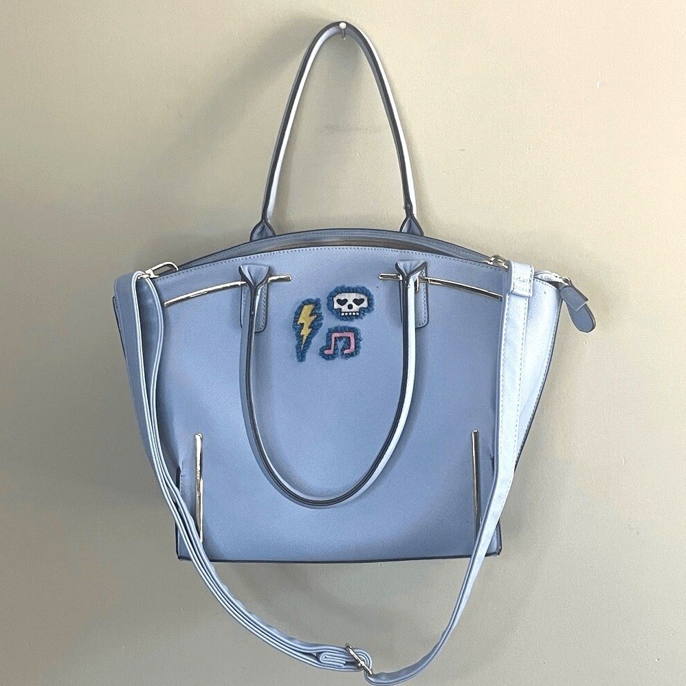 Handmade Upcycled Punk Satchel patchwork Purse Sh… - image 1