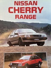 Nissan Cherry Original Car Sales Info Brochure Collectible 1985